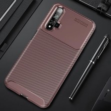 Cep Case Huawei Honor 20 Kılıf Ultra Slim Fit Karbon Tasarım Tam Kalıp+Nano Ekran Koruma