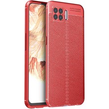 Cep Case Oppo A73 Kılıf Deri Görünümlü Tam Koruma Orjinal Silikon