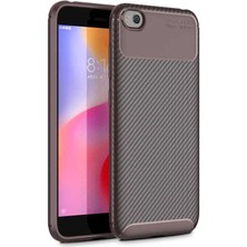 Cep Case Xiaomi Mi Play Kılıf Ultra Slim Fit Karbon Tasarım Tam Kalıp+Nano Ekran Koruma