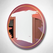 Hinora Desenli Dekoratif Ayna, Baskılı Ayna, Özel Tasarım Ayna, Modern Ayna, 50X50 cm