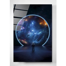 Hinora Digi-Glass Astronot & Uzay Cam Tablo, Galaksi Cam Tablo