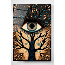 Hinora Eyes Cam Tablo, Dekoratif Cam Tablo