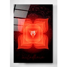 Hinora Digi-Glass Kök Çakra (Muladhara) Cam Tablo