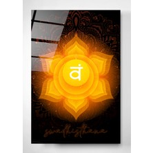 Hinora Digi-Glass Sakral Çakra (Savahhisthana) Cam Tablo