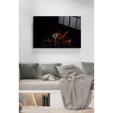 Hinora Hayvanlar Cam Tablo, Dekoratif Cam Tablo