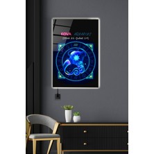 Hinora LED Aydınlatmalı Aquarius Cam Tablo, Işıklı Cam Tablo