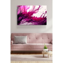 Hinora Pink Cam Tablo, Dekoratif Cam Tablo