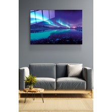 Hinora Neon Manzara Cam Tablo, Dekoratif Cam Tablo