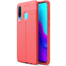 Cep Case Huawei P30 Lite Kılıf Deri Görünümlü Tam Koruma Orjinal Silikon