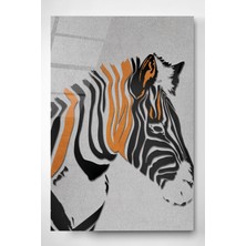 Hinora Zebra Cam Tablo, Dekoratif Cam Tablo