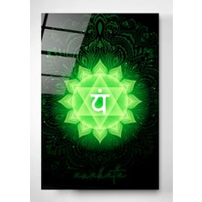 Hinora Digi-Glass Kalp (Anahata) Çakrası Cam Tablo