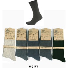 MT Socks Kışlık Yün Erkek Çorap 6'lı Paket Lambswool