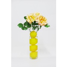 Missi Üfleme Cam Ruf Yaka Vazo (28 Cm)