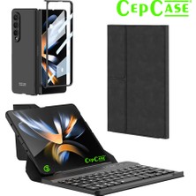 Cep Case Samsung Galaxy Z Fold 2 Kılıf Standlı Bluetooth Klavyeli Foldable Magnet Stand Keyboard Set Kılıf