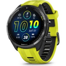 Garmin Forerunner 965 - Karbon Gri Dlc Titanyum Sarı | Siyah Akıllı Saat