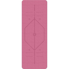 Rebuwo Tpe Hizalama Tasarımlı Kaydırmaz Yoga Mat Pilates Minderi 5mm 183 x 61 cm