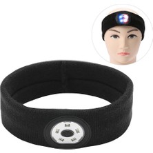 Jiangmeng Yoga Updo Bluetooth Kulaklık Kafa Bandı Gece Koşu Aydınlatma Uyarısı 3 Konumlu Ayarlanabilir LED Işık Spor Kafa Bandı (Yurt Dışından)