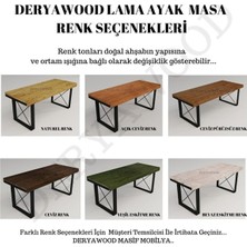 Deryawood Masif Ahşap Lotus Toplantı Masası 100*240*76 cm