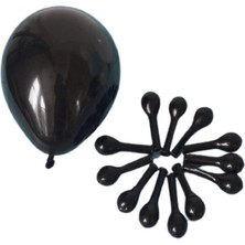 Kidspartim 100 Lü Balon Pastel Siyah 6 Inc