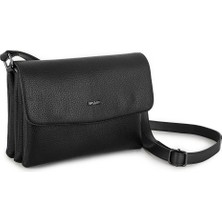Nas Bag Kadın Çapraz Çanta Siyah Natural