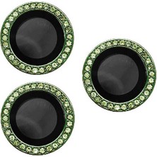 Cep Case Apple  iPhone 13 Pro Max Kamera Lens Koruyucu Swarovski Diamond Taşlı Şık Parlak Lens Koruma