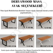 Deryawood Masif Ahşap Tilia Toplantı Masası 100*240*76 cm