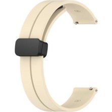 Nezih Case Huawei Watch Fit 2 Uyumlu Magnet Tokalı Ayarlı Silikon  + Siyah Bağlantı Aparatlı Kordon