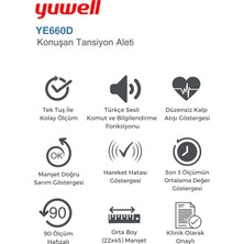 Yuwell Dijital Konuşan Koldan Ölçer Tansiyon Aleti YE660D