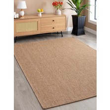 Saraz Halı SRZ-0604 Jüt Tabanlı Hasır Dokuma Örme Bohem Antialerjik Halı Kilim