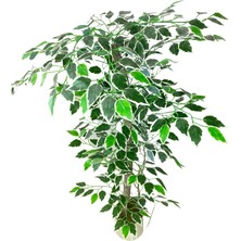 Cihan Çiçekçilik Yapay Ağaç Ficus 120 cm 15X15 cm Metal Saksı
