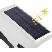 Hubstein 4 Adet Sahte Kamera - Güneş Enerjili Solar Bahçe Lambası Solar Armatür 3 Mod 77 LED Sensörlü Solar