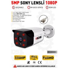 IDS 5mp Sony Lensli 1080P Fullhd Ahd Güvenlik Kamerası Kamera Sistemleri Için Gece Görüşlü Su Geçirmez 3 Adet