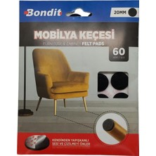 Dalyan Bondit Yuvarlak Mobilya Keçesi 20MM 60 Adet BND01099520