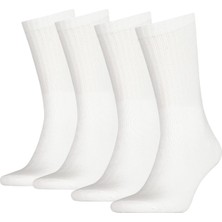 B&D Socks Erkek 4'lü Paket Beyaz Tenis Spor Çorabı