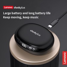 Lenovo Thinkplus T50 Kablosuz Şarj Göstergeli Sporcu Bluetooth Kulaklık