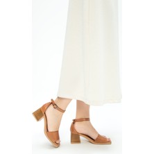 Tamer Tanca Kadın Vegan Topuklu Sandalet 838 403 Bn Sndlt Y23