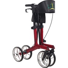 Loco PR-891 Alüminyum Walker Rollator Kırmızı