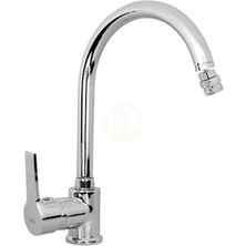 Elmina Armatür Oynar Uçlu - Mutfak Bataryası Musluğu Çeşme Bataryası