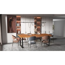 Deryawood Masif Ahşap Ribes Toplantı Masası 100*240*76 cm