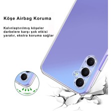 CepStok Samsung Galaxy A14 Kılıf Şeffaf Kamera Korumalı Tıpalı Yumuşak Silikon