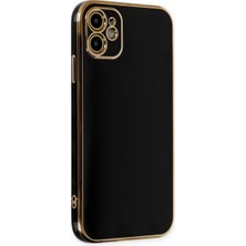 Plus iPhone 12 ile Uyumlu Platin Krom Volet Kılıf