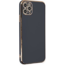 Plus iPhone 11 Pro Max ile Uyumlu Platin Krom Volet Kılıf