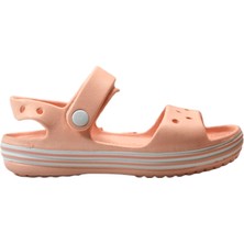 Onlo Ayakkabı Somon & Pembe Cırtlı Eva Taban Kız Çocuk Deniz Sandalet