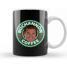 Baskı Dükkanı Baywatch Buchannon Coffee David Hasselhoff Starbucks Logo Kupa Bardak Porselen