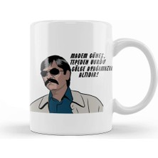 Baskı Dükkanı Pala Madem Güneş Tepeden Vurdu Gölge Ayağımızın Altıdır Kupa Bardak Porselen