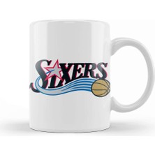 Baskı Dükkanı 76ERS Temalı Allen Iverson Kupa Bardak Porselen