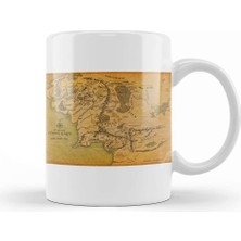 Baskı Dükkanı Yüzüklerin Efendisi Haritası 01 Kupa Bardak Porselen