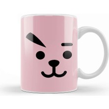 Baskı Dükkanı Bts Army Kpop Gift Bts BT21 Cooky Eyes Bangtan Kupa Bardak Porselen