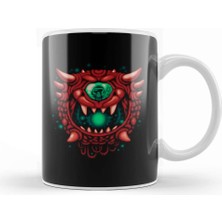 Baskı Dükkanı Cacodemon Kupa Bardak Porselen