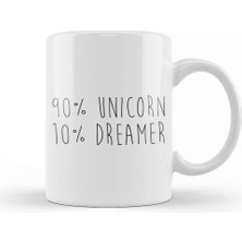 Baskı Dükkanı Ninety Per Cent Unicorn Kupa Bardak Porselen
